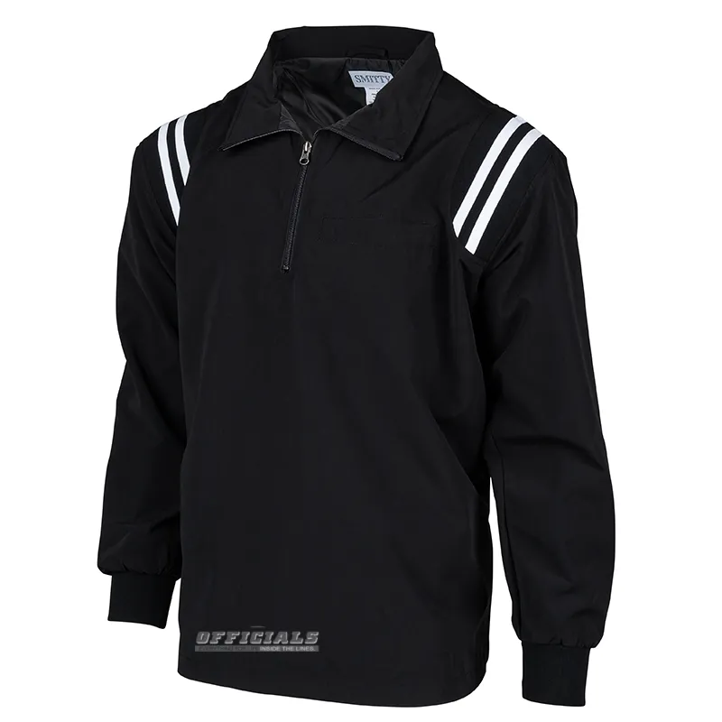 Windproof Construction Open Bottom 1/2 Zip Umpire Jacket