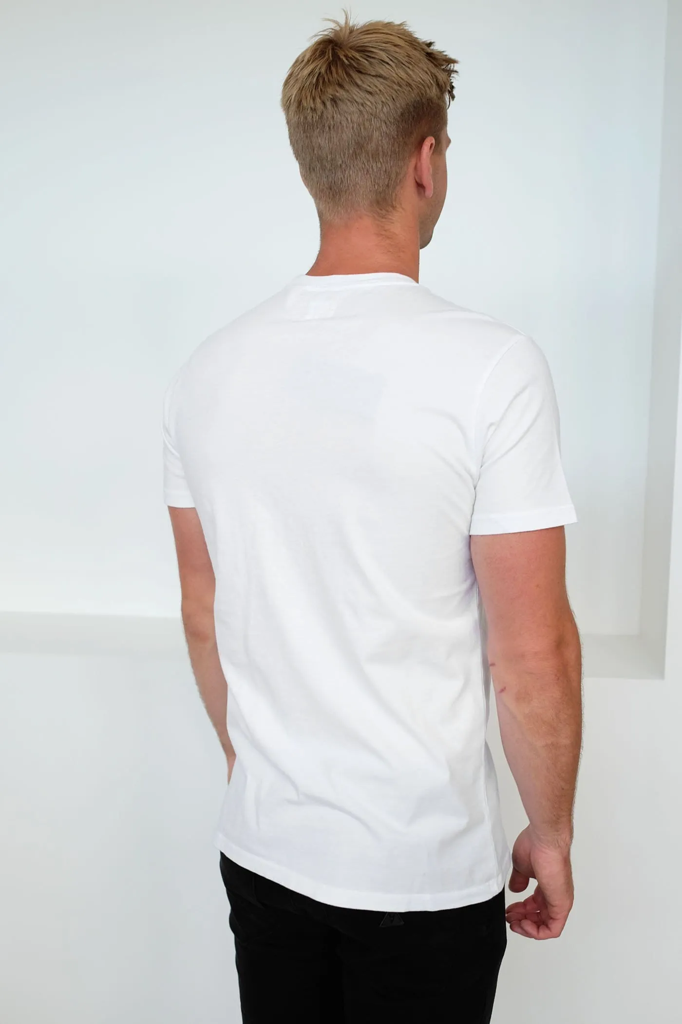 Original Housemark Short Sleeve Tee Patch White MultipurposeCuffs