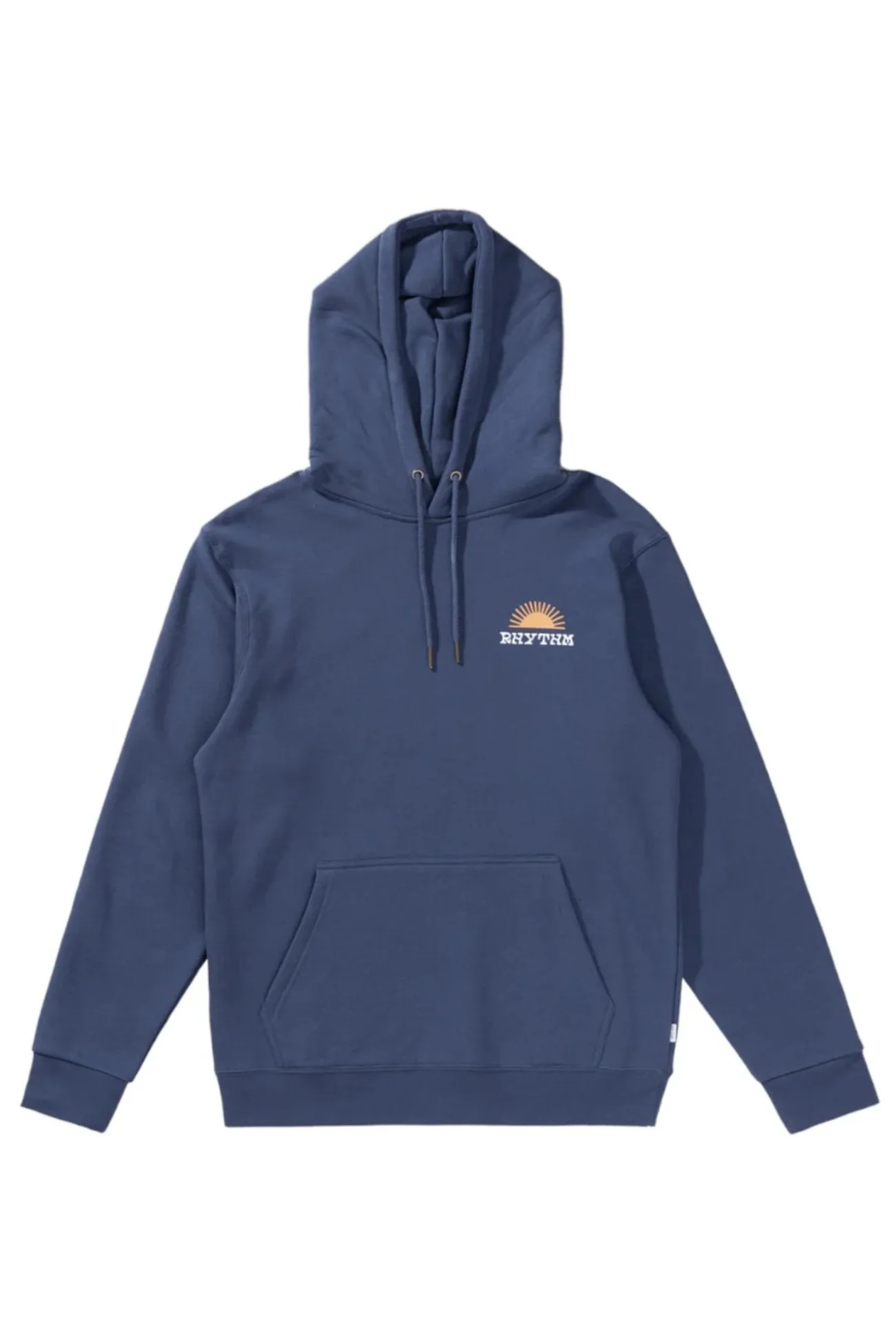 RibbedTrims Awake Fleece Hood Navy