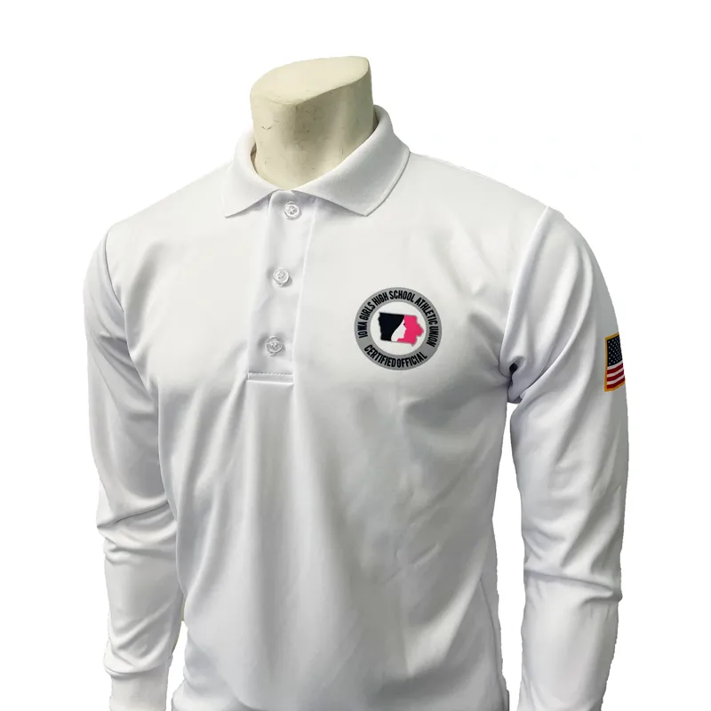 Iowa Girls - IGHSAU Dye Sublimated  Long Sleeve Volleyball Shirt Eco-Friendly Fabric