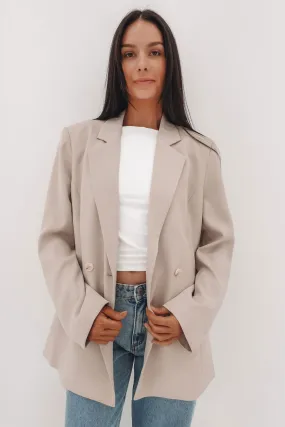 Sealed Seam Construction Eco Nice Owen Blazer Pearl