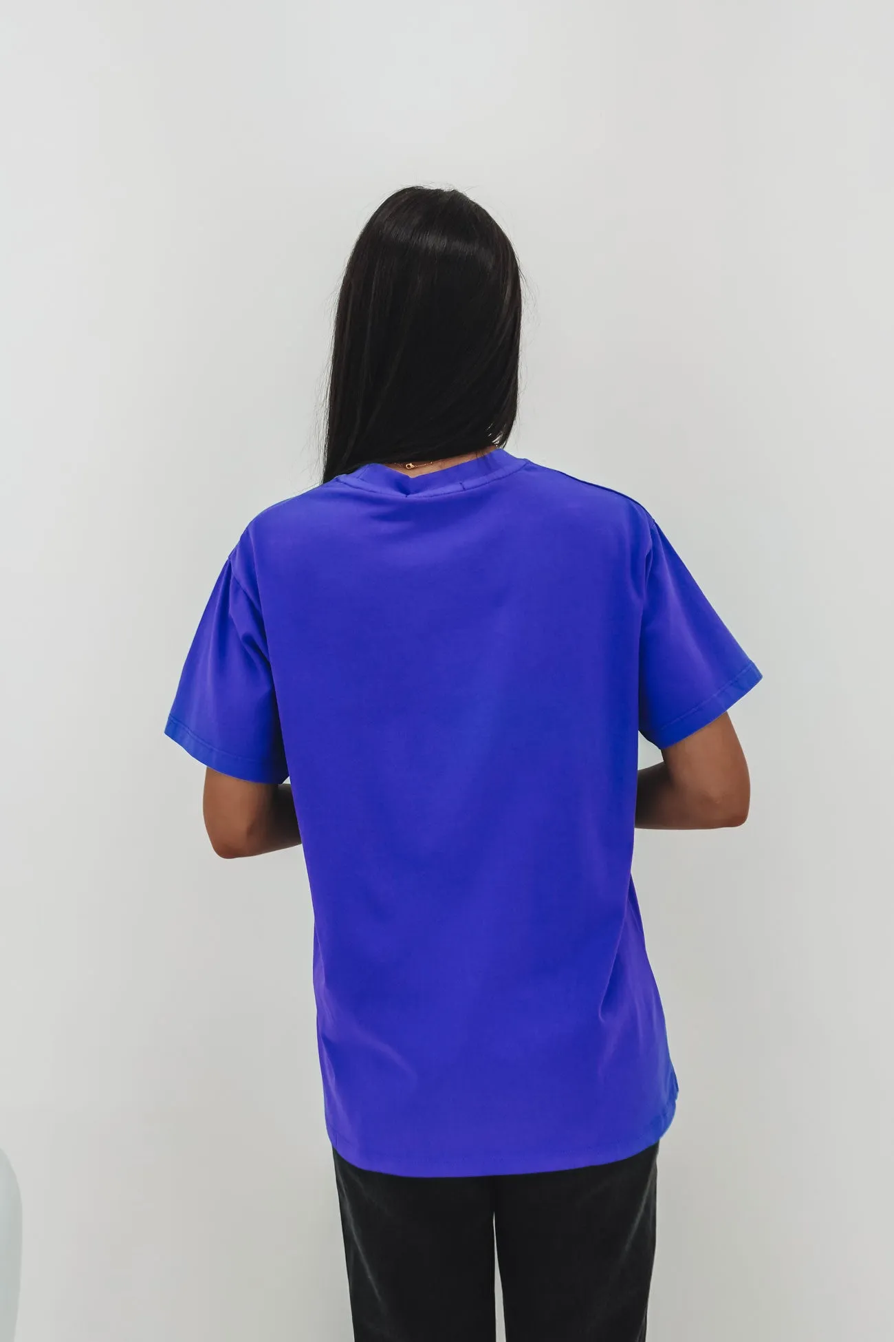 sporty and comfortable Pacific Oversized Tee Blue
