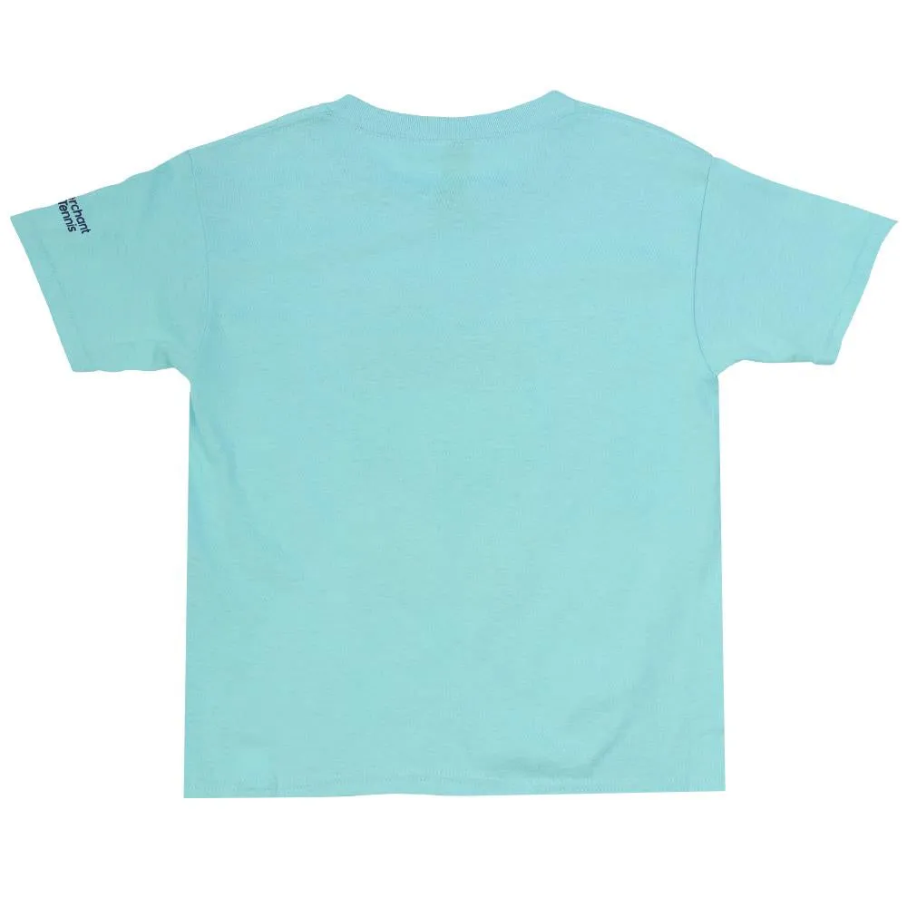 Merchant of Tennis Junior Multi City Court Tee - Sky Blue High Neck High Waist