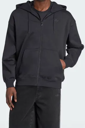 Baggy FZ Hoodie Black High Collar Windguard Lightweight Comfort