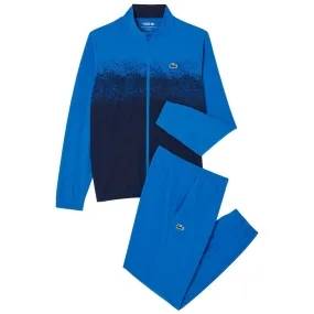 Padded cuff Lacoste Men's Novak Djokovic Tennis X Sweatsuit - Blue Waterproof Function