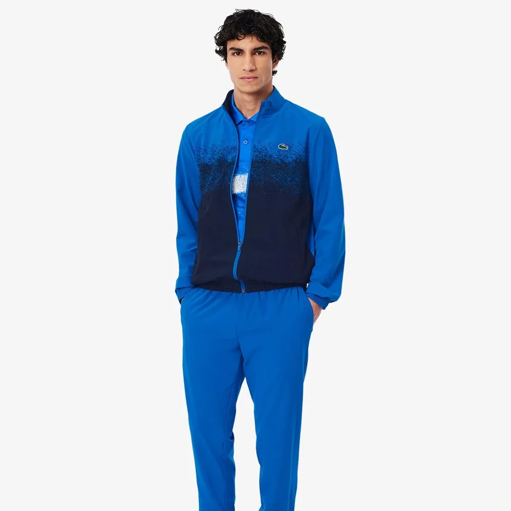 microfiber Padded cuff Lacoste Men's Novak Djokovic Tennis X Sweatsuit - Blue