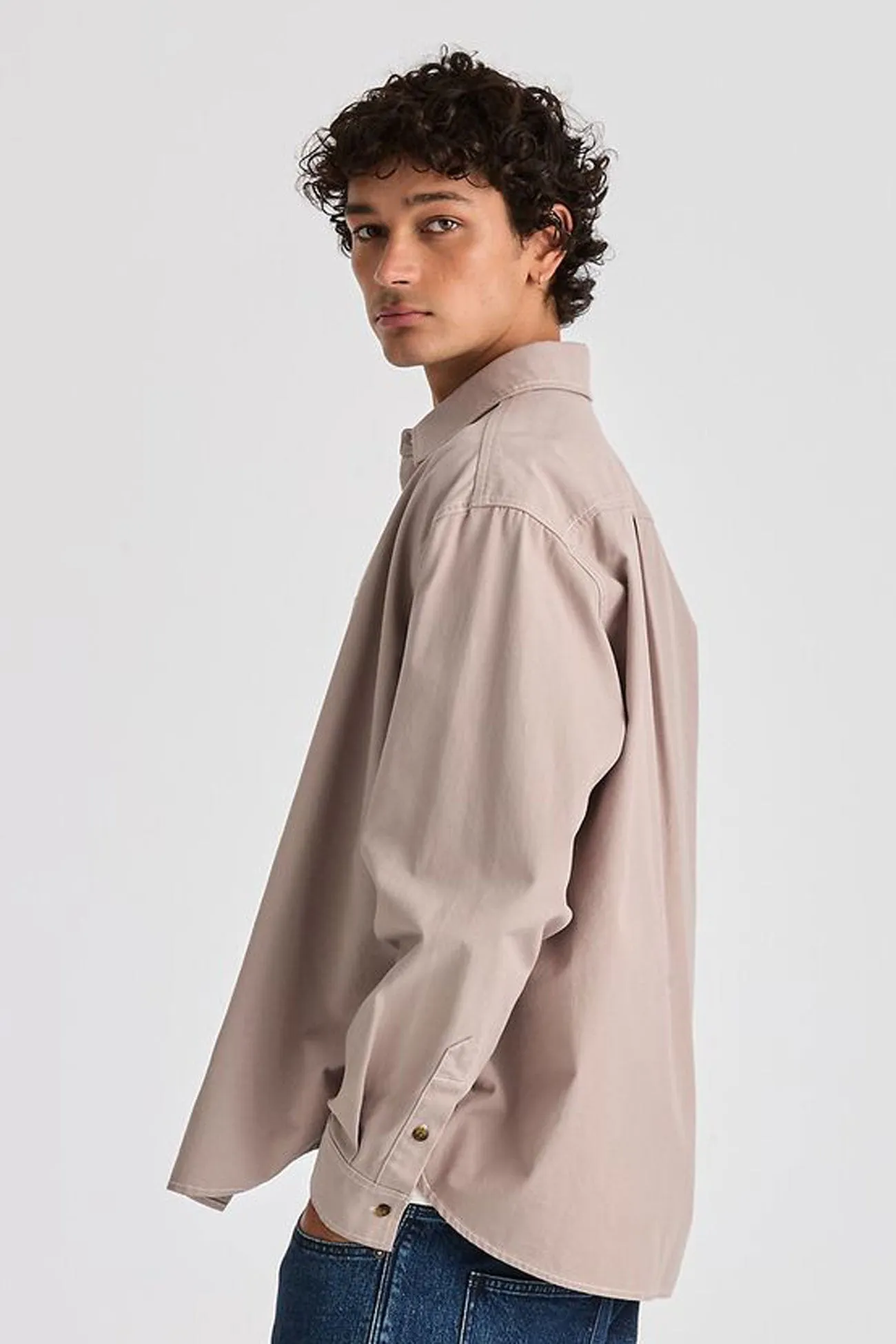 Night Out Long Sleeve Park Long Sleeve Shirt Concrete