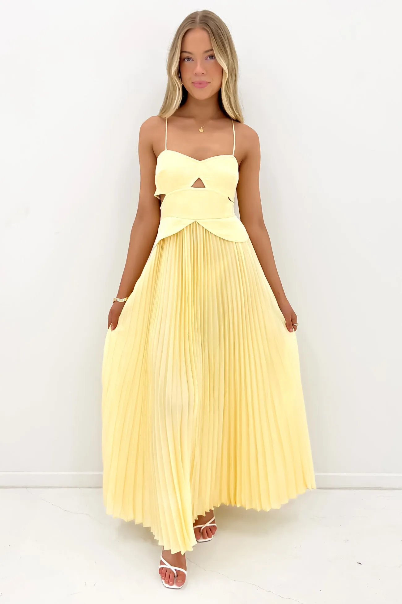Parker Maxi Dress Yellow Loose Fit