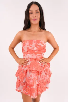Simple Flow Jeremy Mini Dress Orange