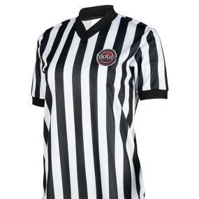 Odor Resistant IAABO Logo Women's Referee Shirt w/ Flag on Back