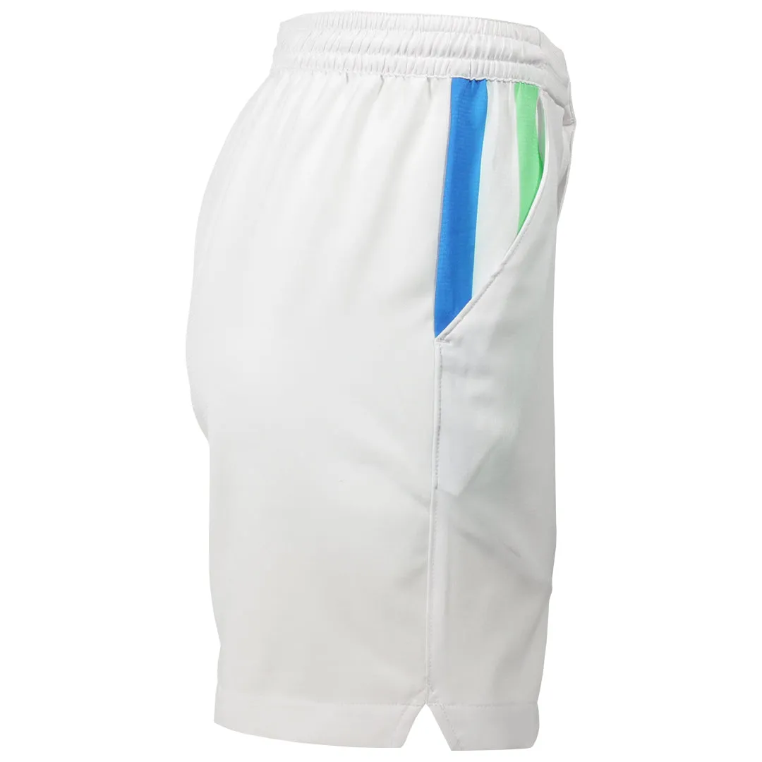 Polyester Penguin Men's Heritage Blocked Short - Bright White/Multi Lined interior