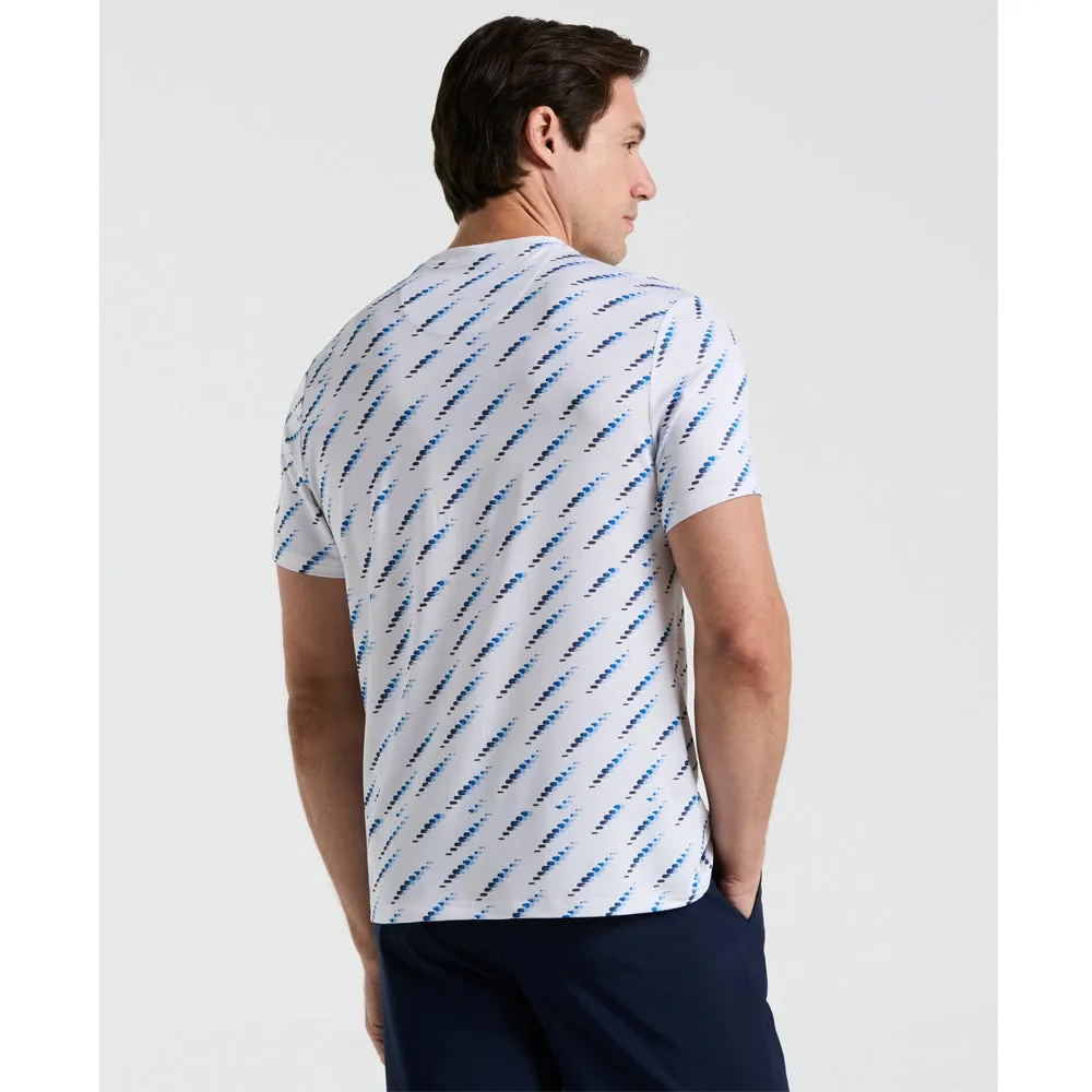 Penguin Men's Performance Ball Block Tee - Bright White Odor-resistant Linen blend