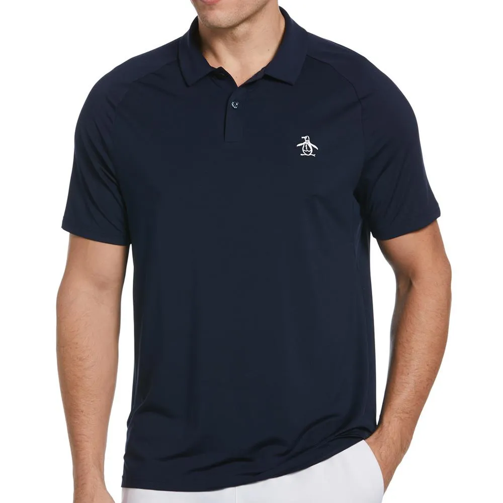 Penguin Men's Performance Legacy Polo - Black Iris Insulation Ruffled Tailored Fit
