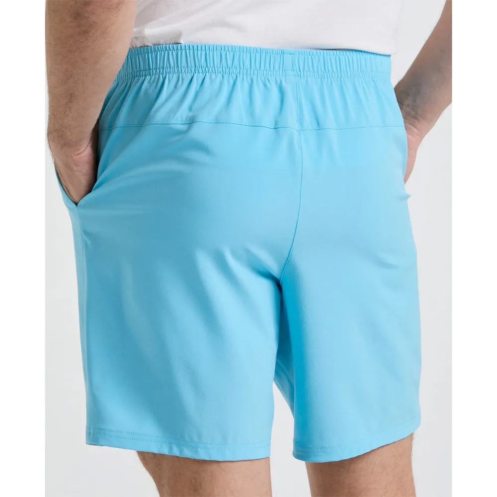 Penguin Men's Performance Solid 8" Short - Grotto Blue Smooth Texture Easy To Clean Odor Resistant