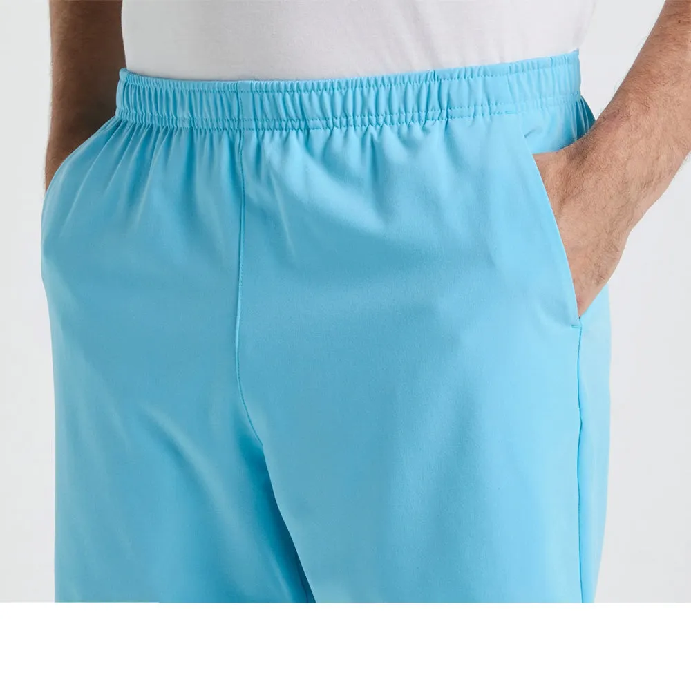 Practical Function Comfortable Stretch Penguin Men's Performance Solid 8" Short - Grotto Blue Smooth Texture