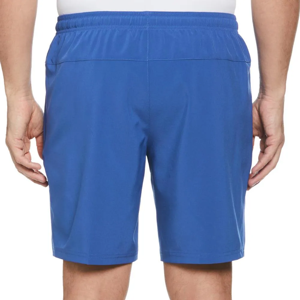 Penguin Men's Performance Solid 8" Short - Nebulas Blue Pull - on style Linen blend