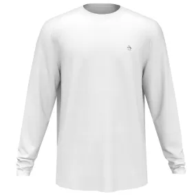Penguin Men's Performance Solid Long Sleeve - Bright White Loose Modern Aesthetic