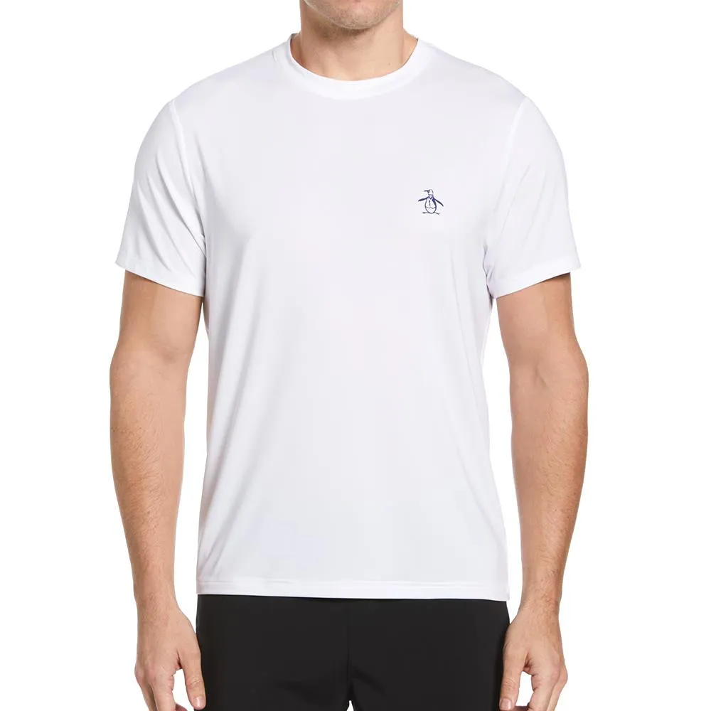 Penguin Men's Performance Solid Tee - Bright White Professional Attire Zipped Tight Fit