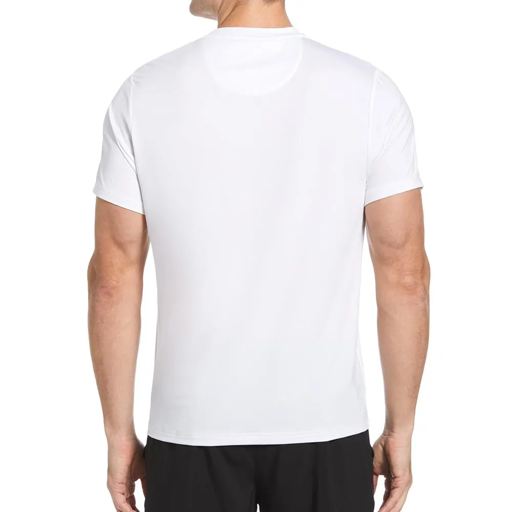 Double stitching Linen Penguin Men's Performance Solid Tee - Bright White Professional Attire