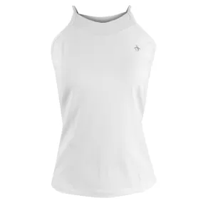 Weave Trendy Style Penguin Women's Essentials Mesh Tank - White Snap - Fastened