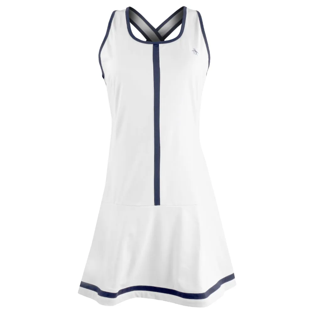 Suede Work Wear Penguin Women's Essentials Sleeveless Tennis Dress - Bright White hook-and-loop closure