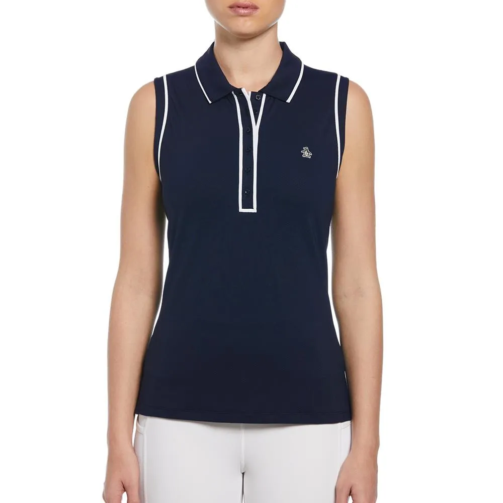 Layering Piece Penguin Women's Veronica Sleeveless Polo - Black Iris Wool