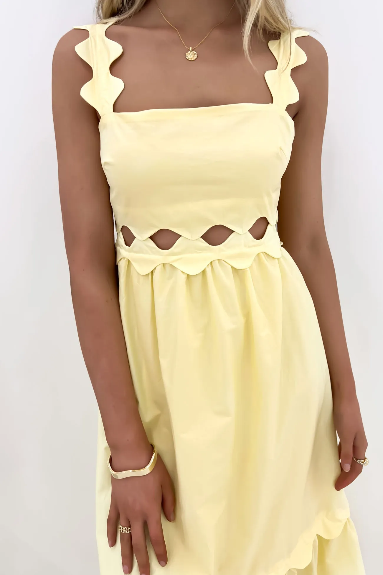Junie Midi Dress Yellow Country View