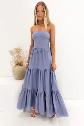 All Fitwear Bliss Maxi Dress Blue