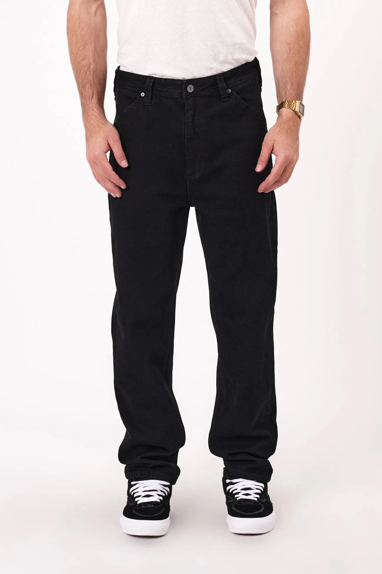 Comfort Stretch Weave A4 Taper Jean Patrick Black