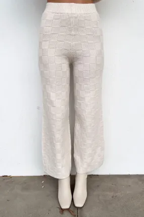Eleanor Knit Pant Cream Smart Wear Anti Odor Technology