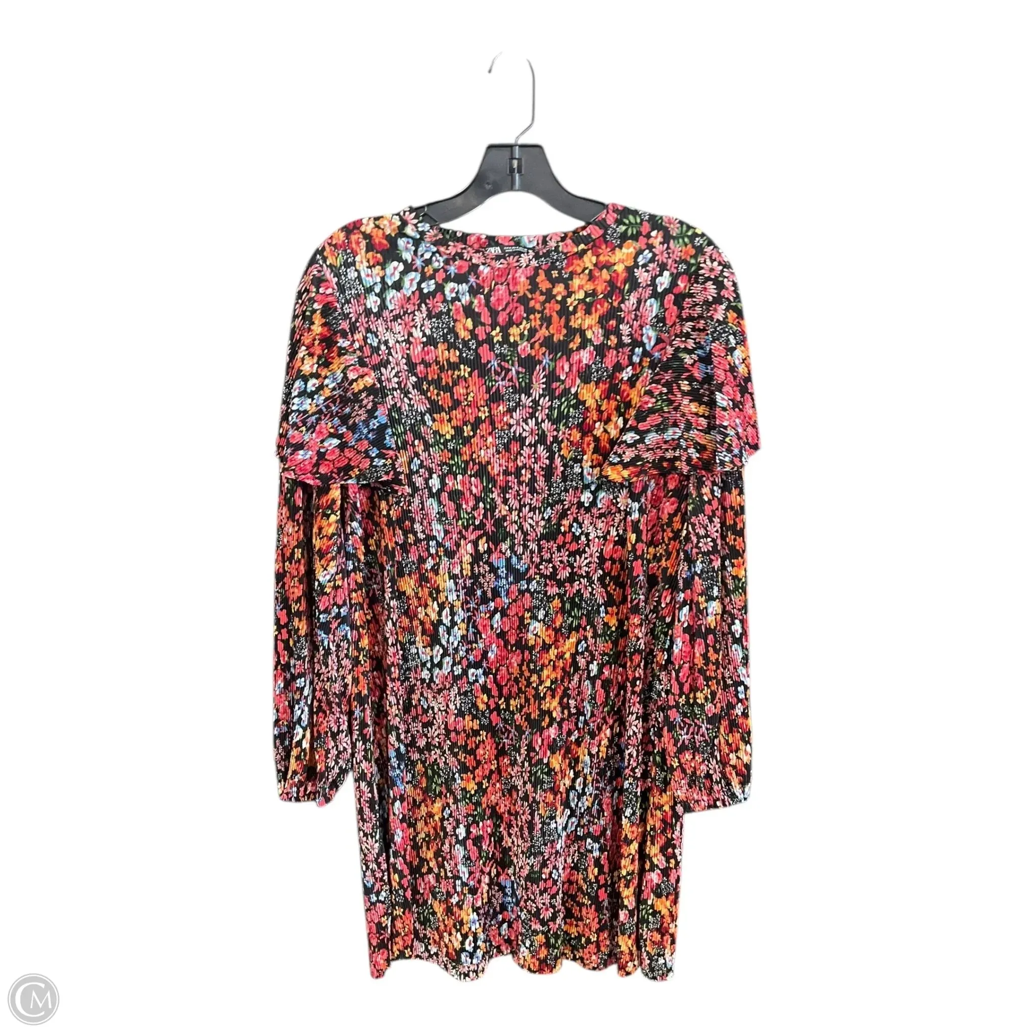 Dress Party Short By Zara In Floral Print, Size: S Classic Movement Dry-Clean-Only