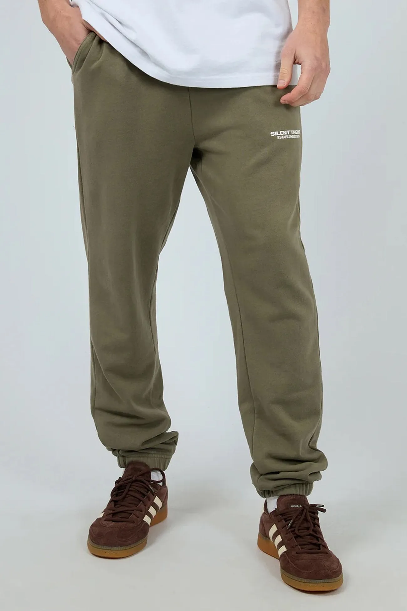 Smooth Fit Lining Essential Theory Track Pant Khaki