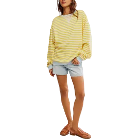 Women's Classic Striped Crew Fashion Ready Casual Layers