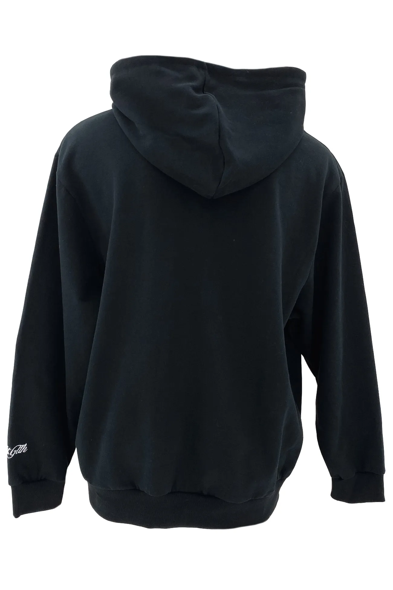 Daily Commute Wear Perforate Hoodie Black