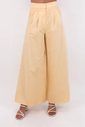 Alessa Linen Pant Yellow Distressed finish Simple Comfort