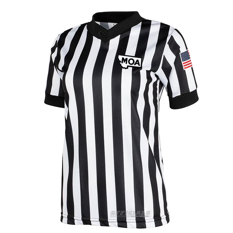 Student Essential Montana MOA Logo Basketball Referee V-Neck