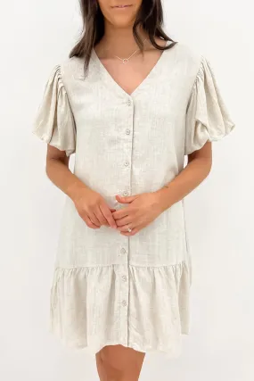 Vibrant Aesthetic Phoebe Mini Dress Beige