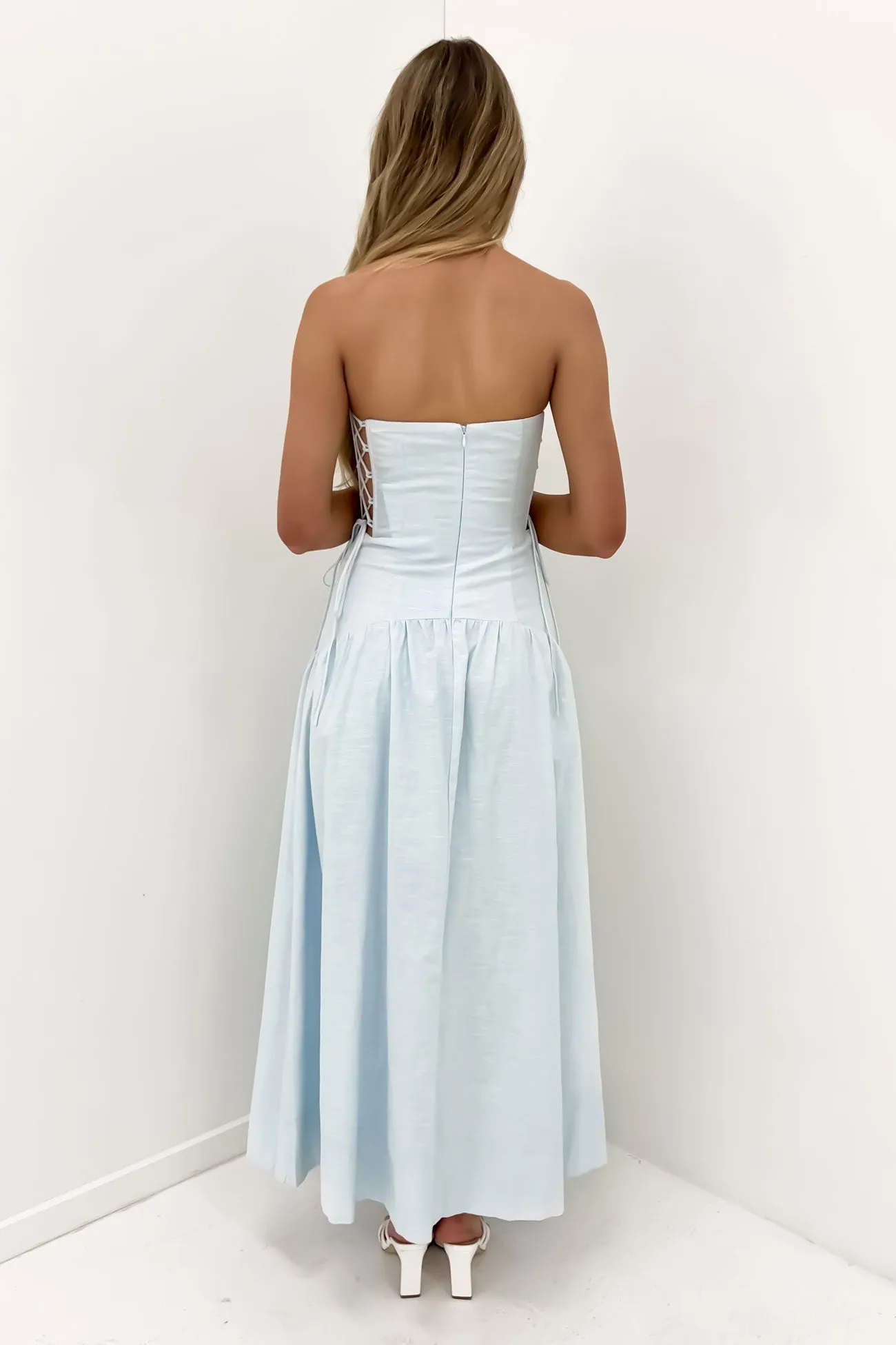 Pixie Midi Dress Blue Work Ready Shared Glow