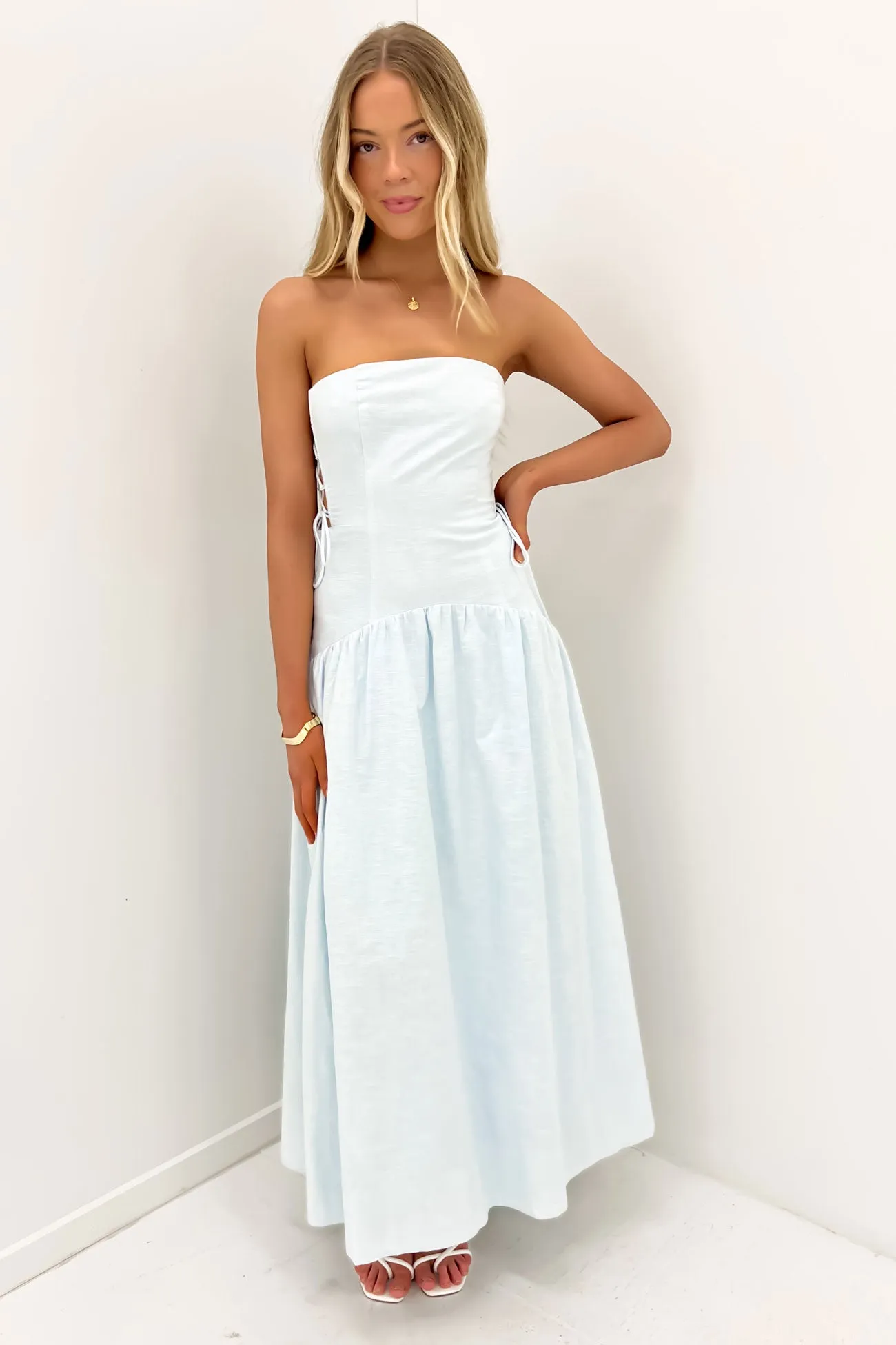 Breezy Comfort Dreamy Presence Pixie Midi Dress Blue