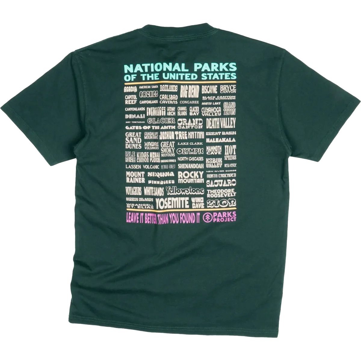 Men's National Parks Lineup Pocket Tee Bold Look