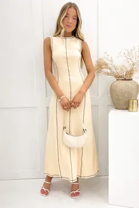 Diego Maxi Dress Beige Spring Mood Breezy Fit