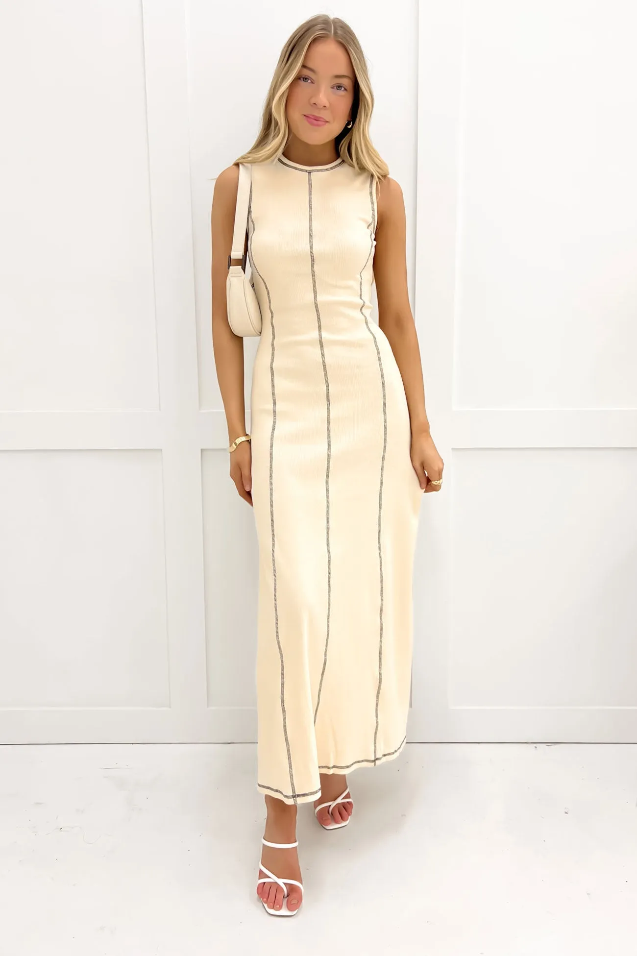 Subtle Flow Diego Maxi Dress Beige