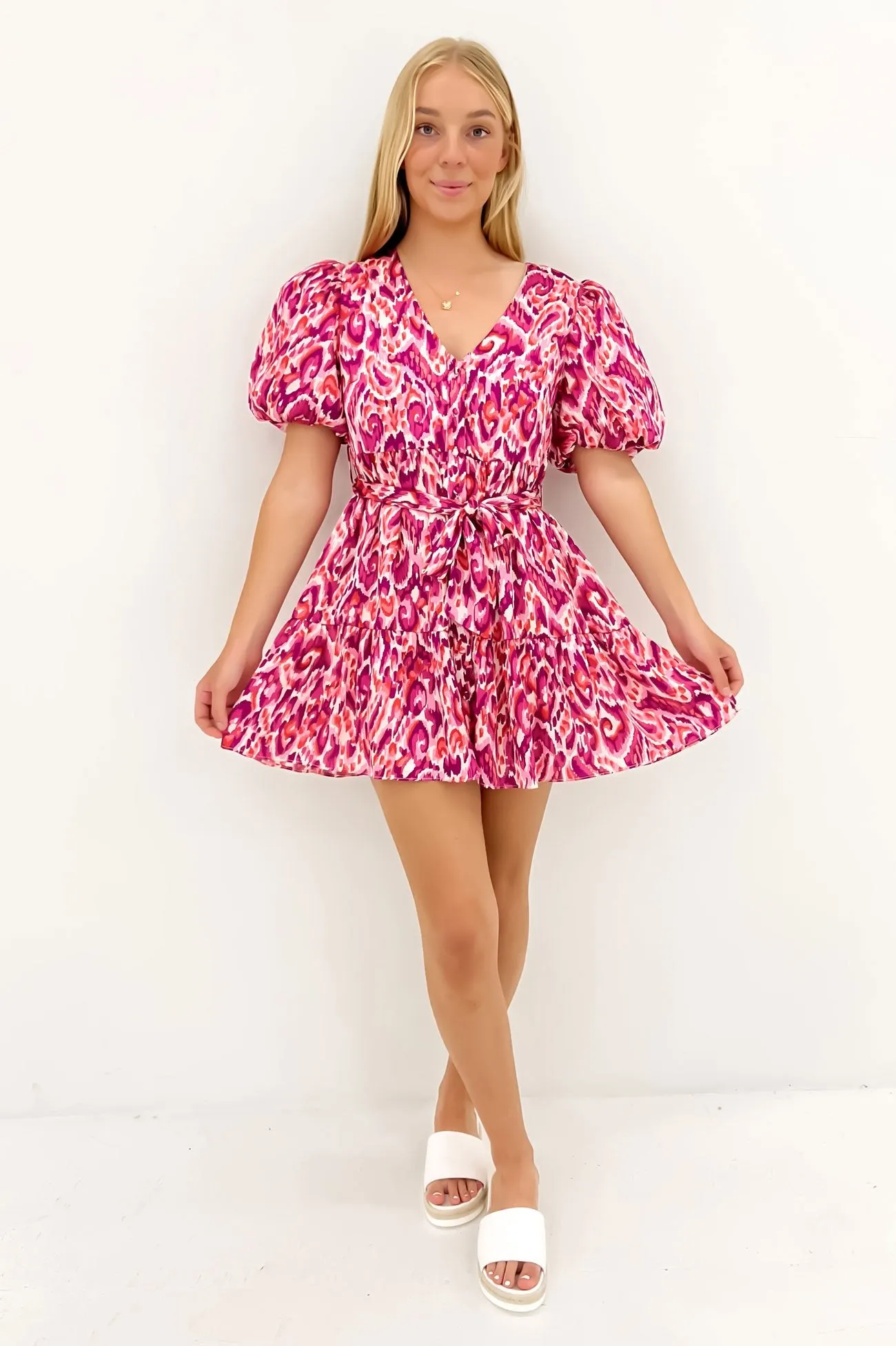 Heartfelt Dress Pink Chic Appeal Simple Flow