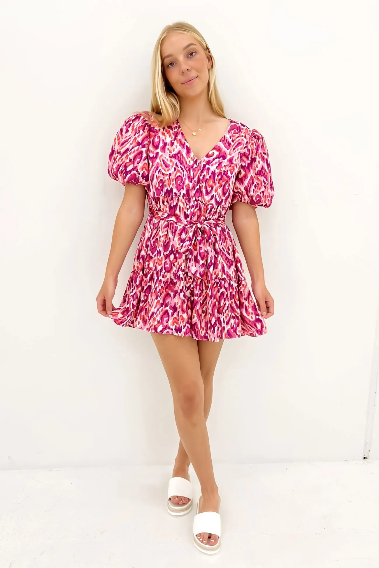 Heartfelt Dress Pink Built-In-Slip