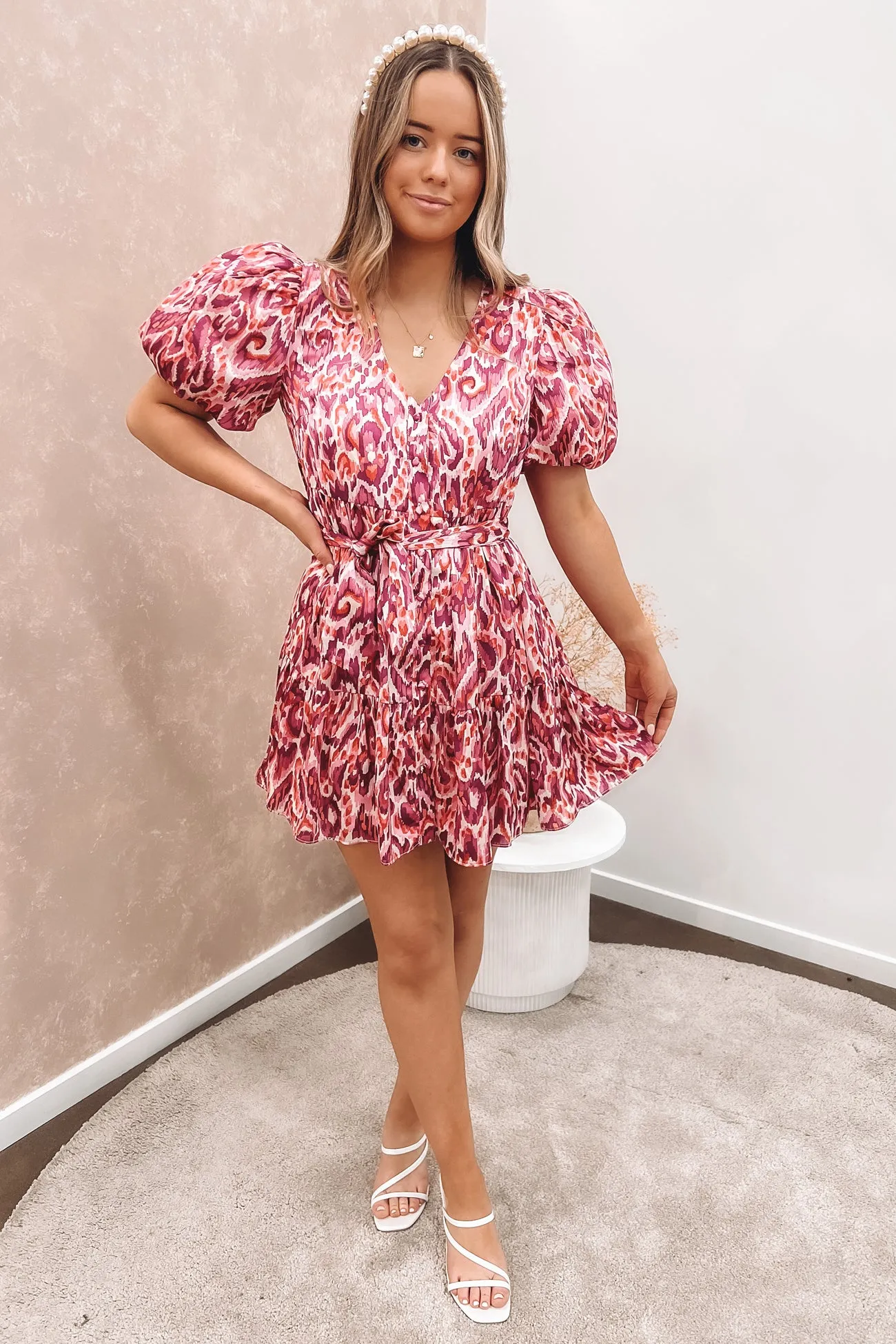 Chill Detail Heartfelt Dress Pink