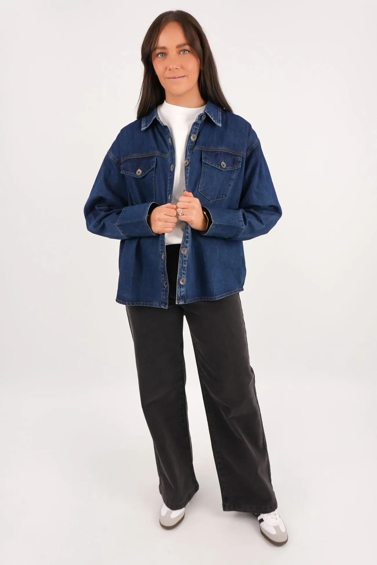 Aster Shirt Dark Blue Weekend Vibes