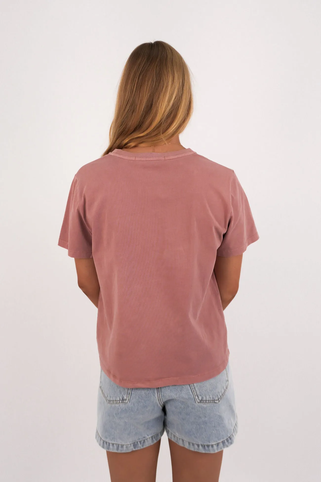 Trendy Layering Pomegranate Tee Ash Rose