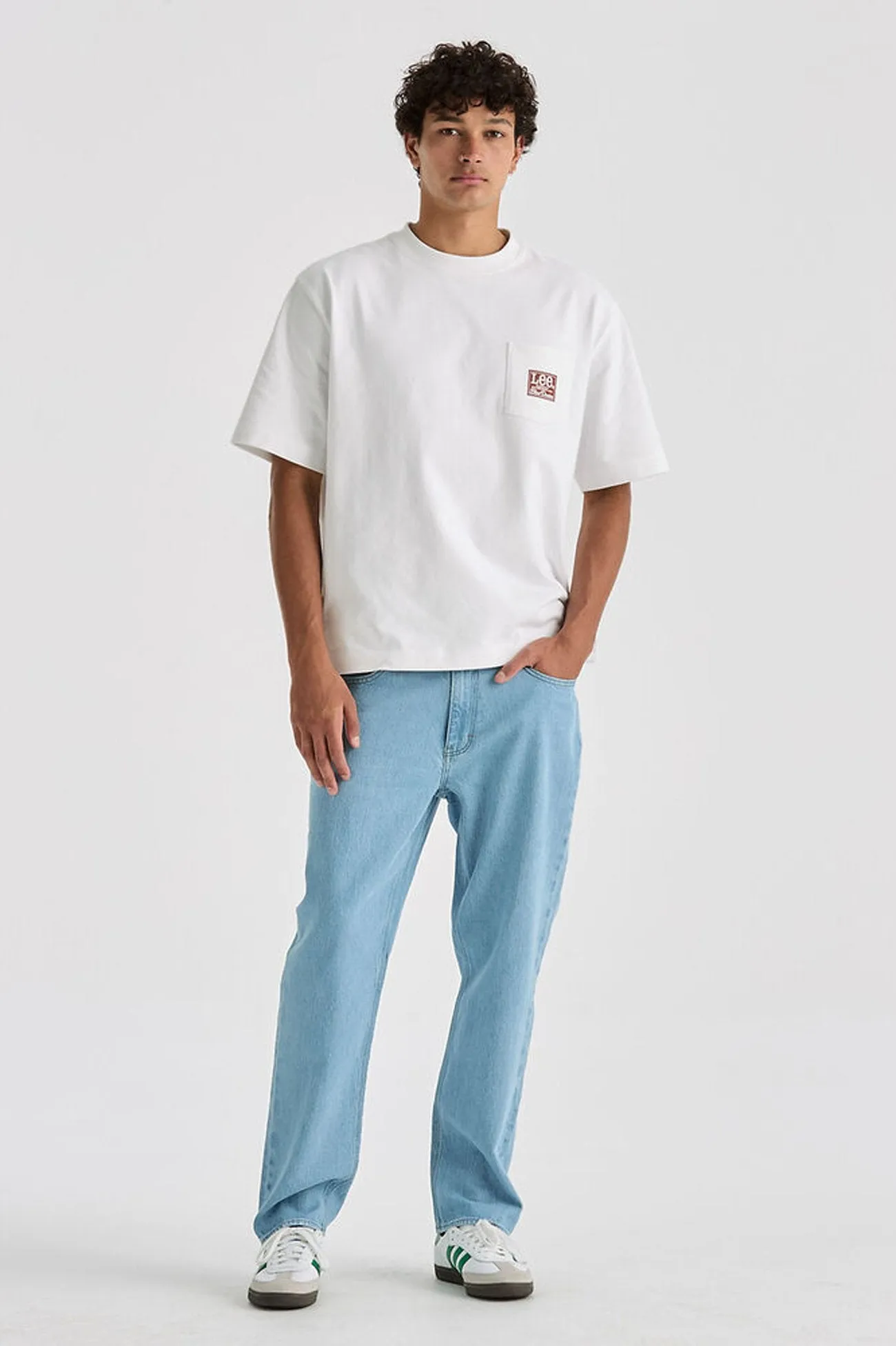 Casual Outfit Eco Certified Textile Standards L-Three Jean Gridlock Blue