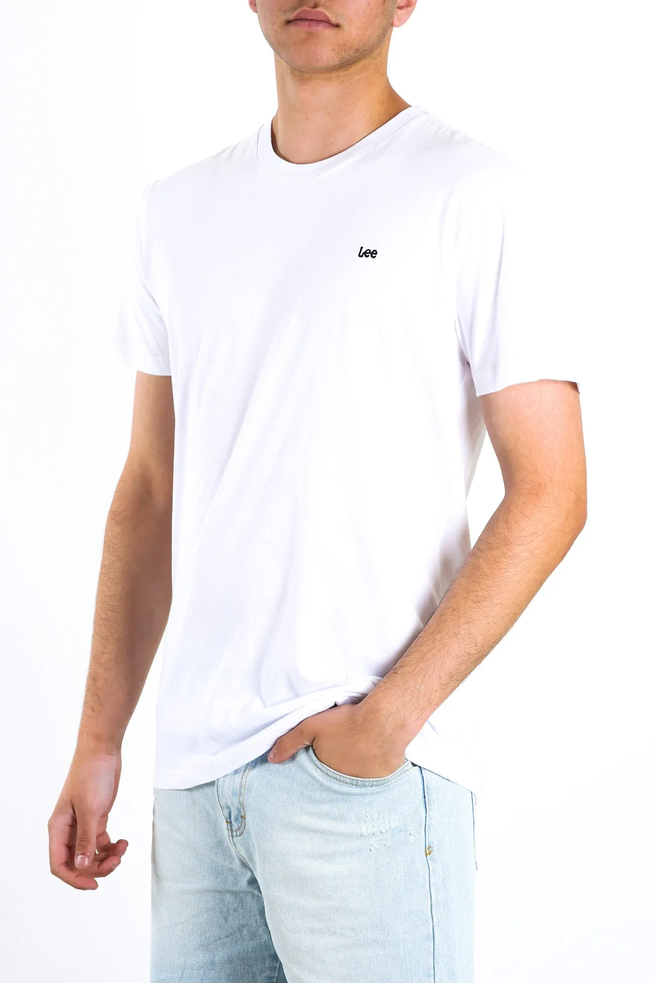 No Shrink Technology No Brainer Lee Tee White