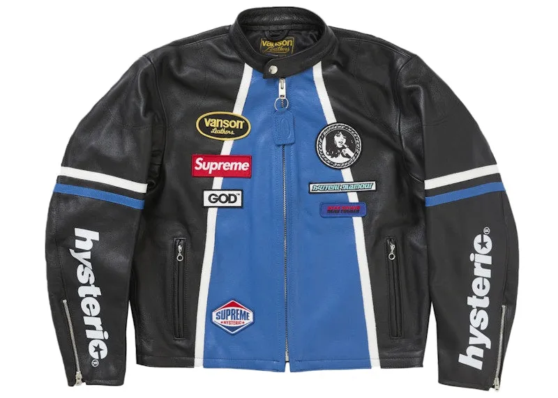 Padded Precision Tailoring Supreme Hysteric Glamour Vanson Leather Jacket Black